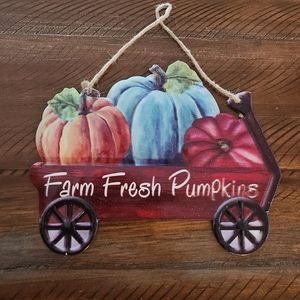 🎉5/$10 Farm Fresh pumpkins sign